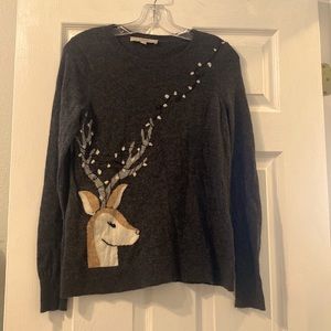 Christmas Lights and Deer Sweater